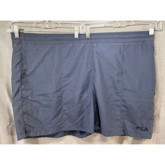 Fila Shorts‎ Mens 2XB Blue Logo Pull On Drawstring Gym Men - Picture 1 of 7